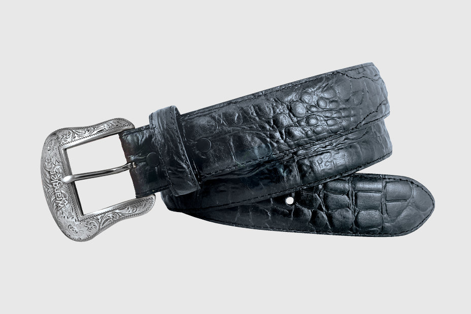 4511 Wrangler Men's Caiman Print Leather Belt