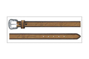 0321 Wrangler Boy's Embossed Rope/Star Leather Belt