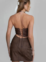 0447 Arizona Ladies Embroidered Western Mini Dress