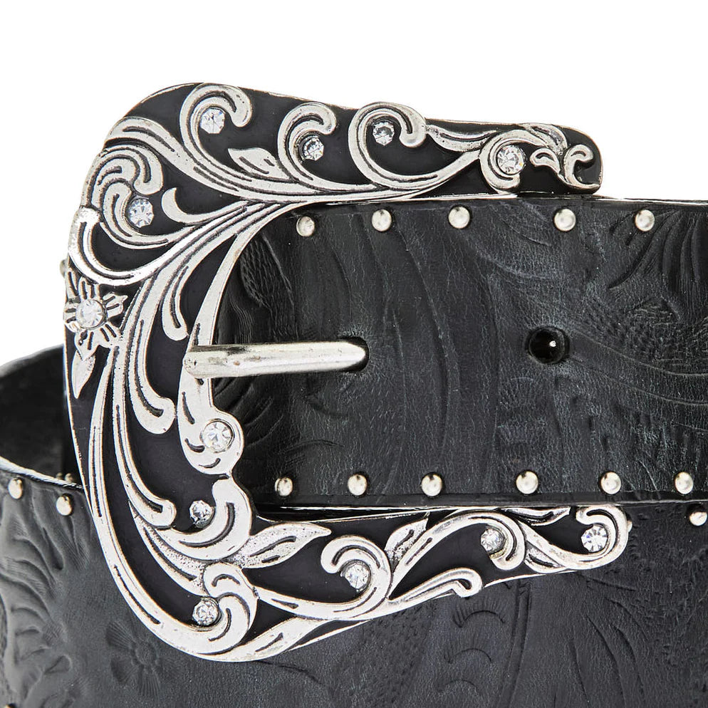 0790 Roper Ladies Embossed Floral Belt
