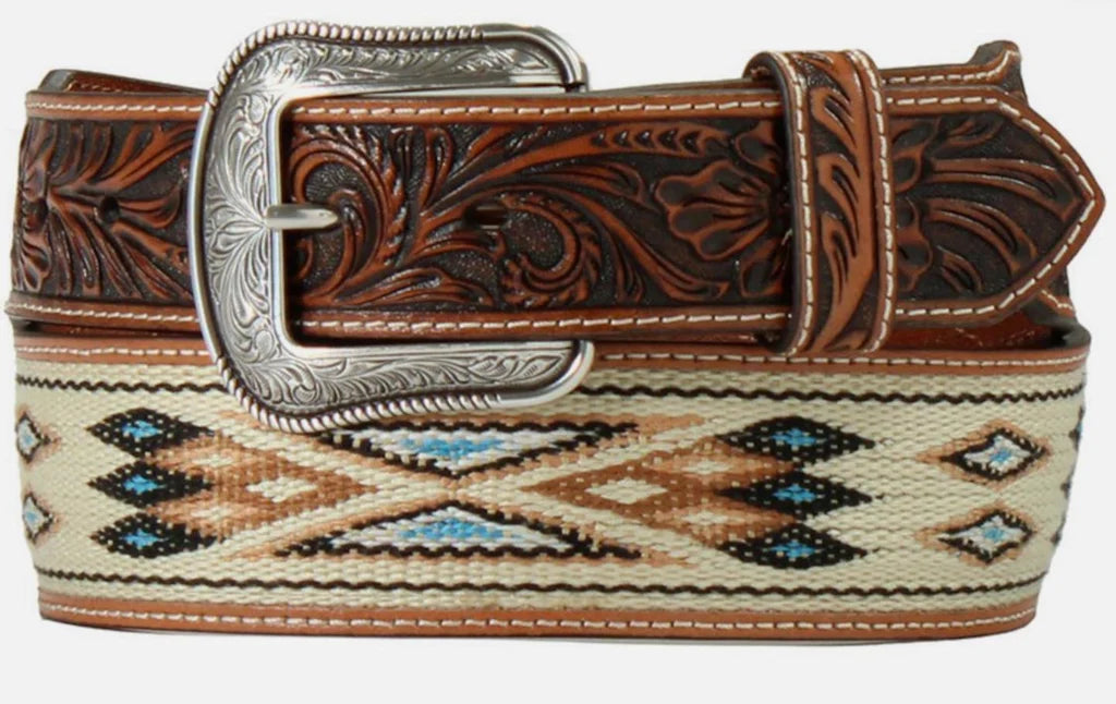 7708 3D Men's Woven Inlay Southwest Belt