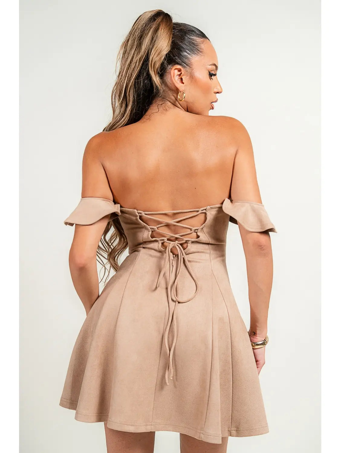 236B Privy Ladies Of Shoulders Bustier Mini Dress