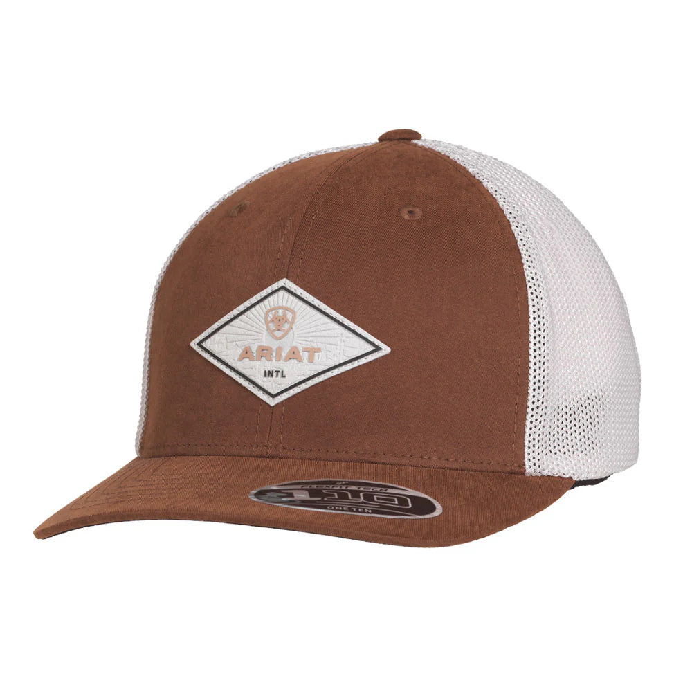 6502 Ariat Men's FlexFit F110 Diamond Patch Cap