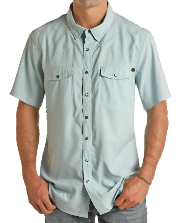 6797 Rock & Roll Men's TEK Western Short Sleeve Shirt