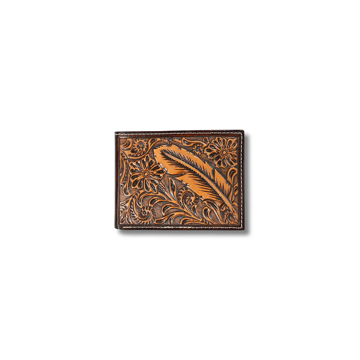 7602 Ariat Men's Feather Embossed Bifold Wallet