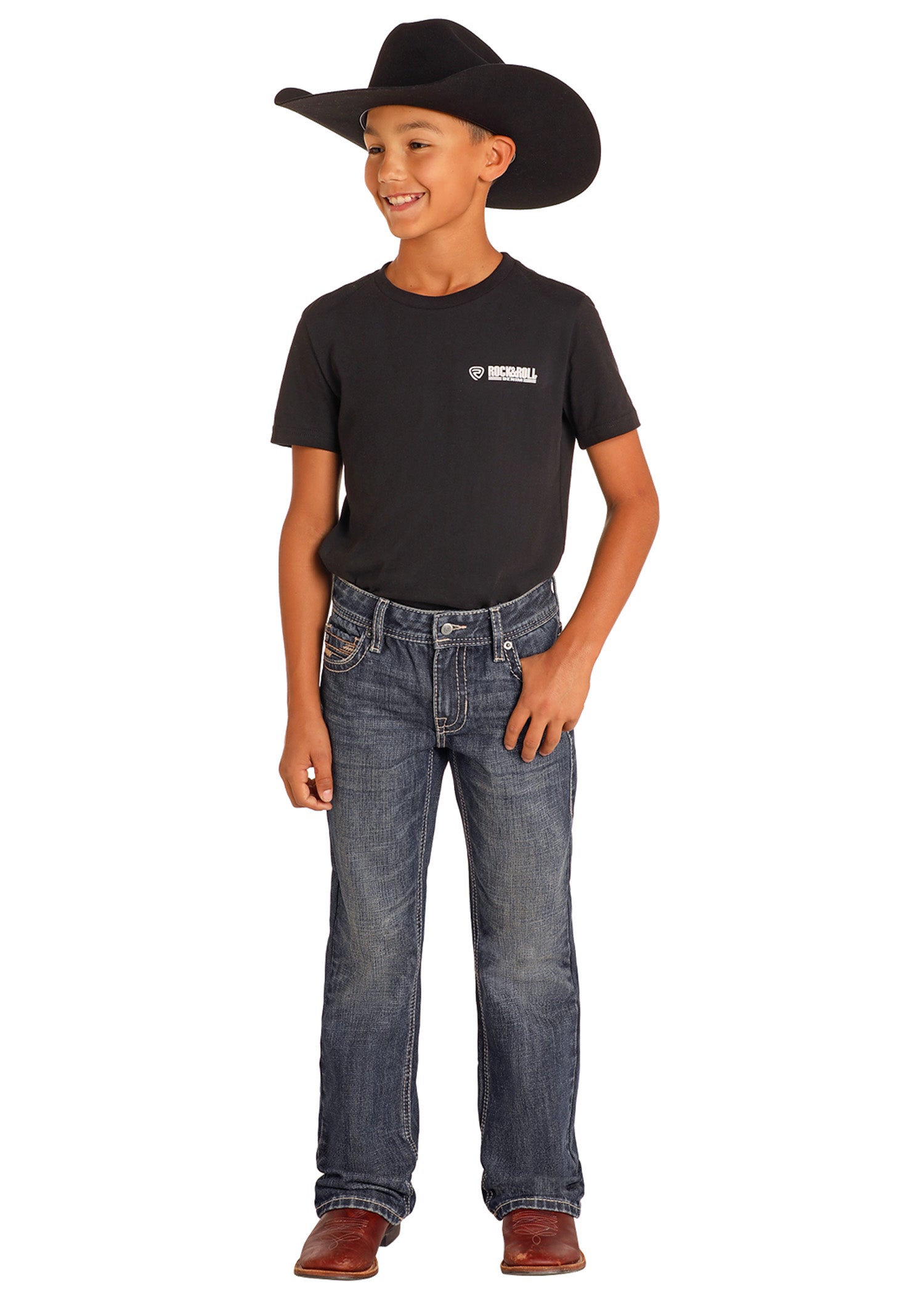 4817 Rock & Roll Kids Raised Bootcut Pants