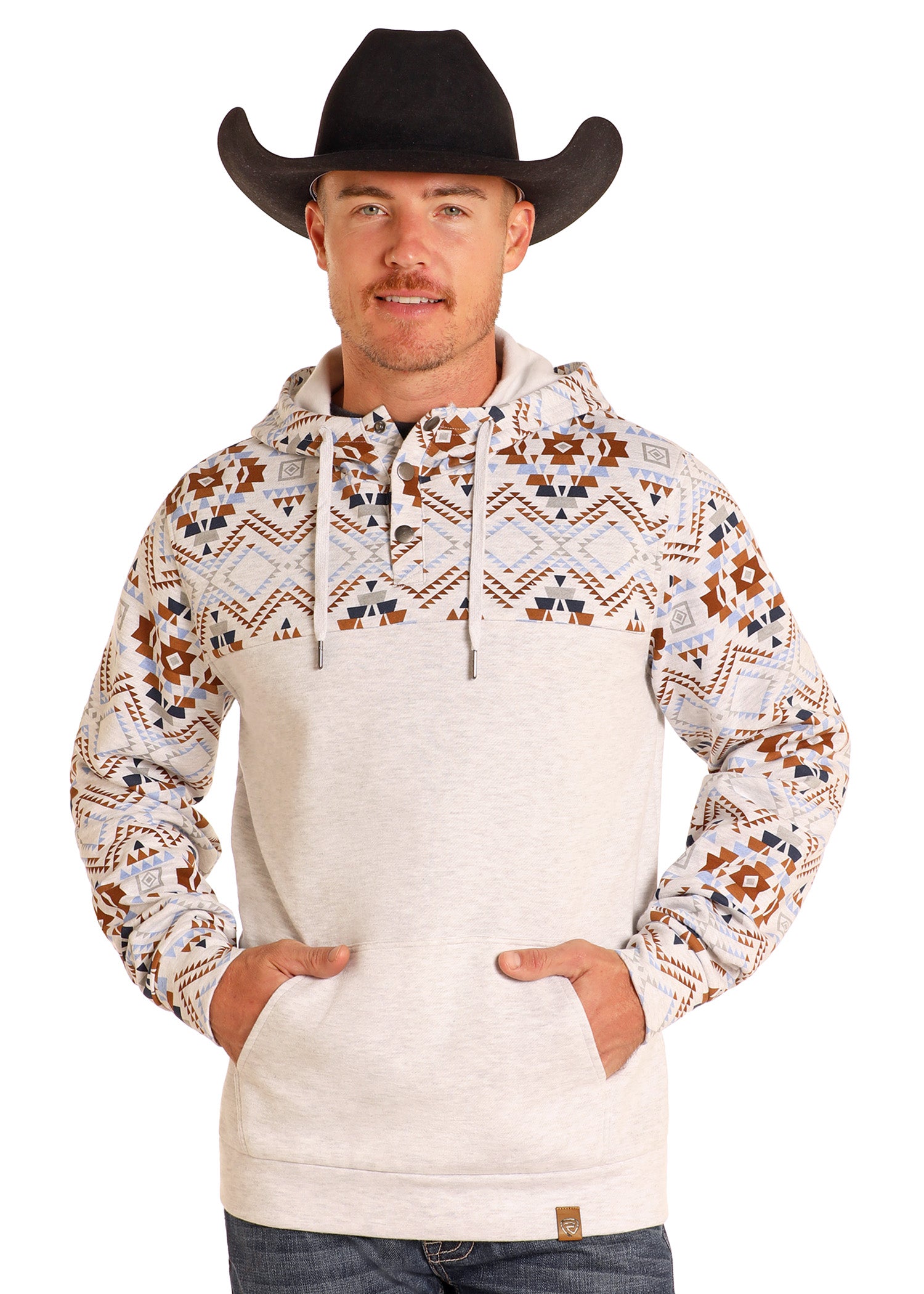 4942 Rock & Roll Heather Printed Hoodie