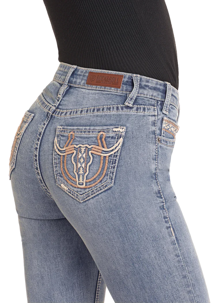 4770 Rock & Roll Ladies Steer Boot Cut Jeans