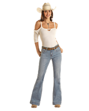 3578 Rock & Roll Denim Ladies Small V Mid Rise Trouser