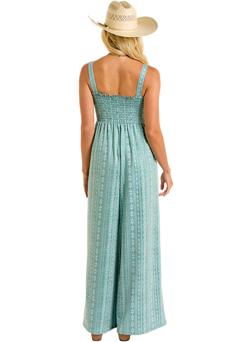 6294 Rock and Roll Ladies Smocked Jumpsuit