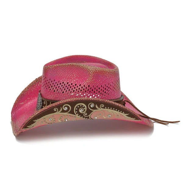 CA-1828 Stampede Jennie Panama Straw Hat