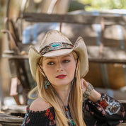 CA-1902 Stampede Women's Herder Straw Hat