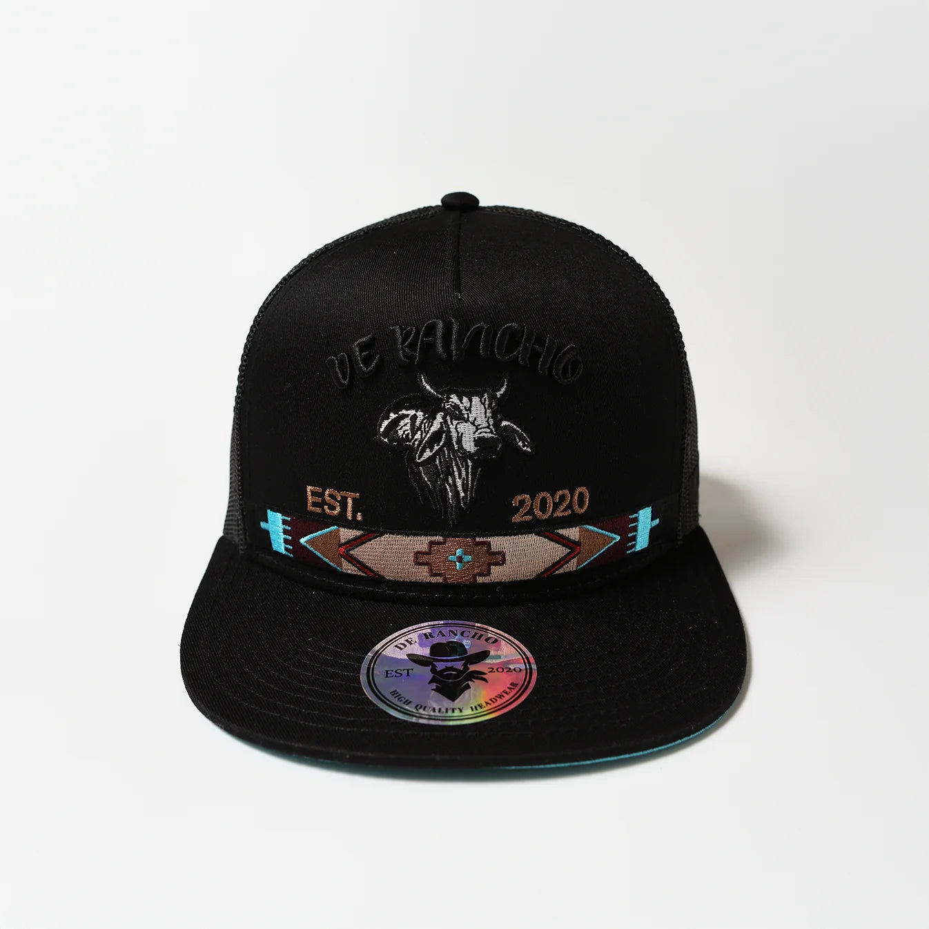 DR073 De Ranch Men's Tribal Bull Snapback Cap