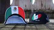 8926 Lost Calf Men's Mexican Tribe Flat Brim Cap