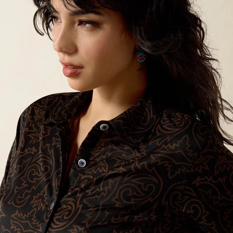 9527 Ariat Ladies Homestyle Long Sleeve Shirt