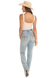 8807 Rock & Roll Ladies Knit Eyelet Tank Top