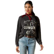 2838 Ariat Ladies Canvas Oversized Cowgirl T-Shirt