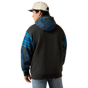 9636 Ariat Men's Southwestern Color Block Hoodie