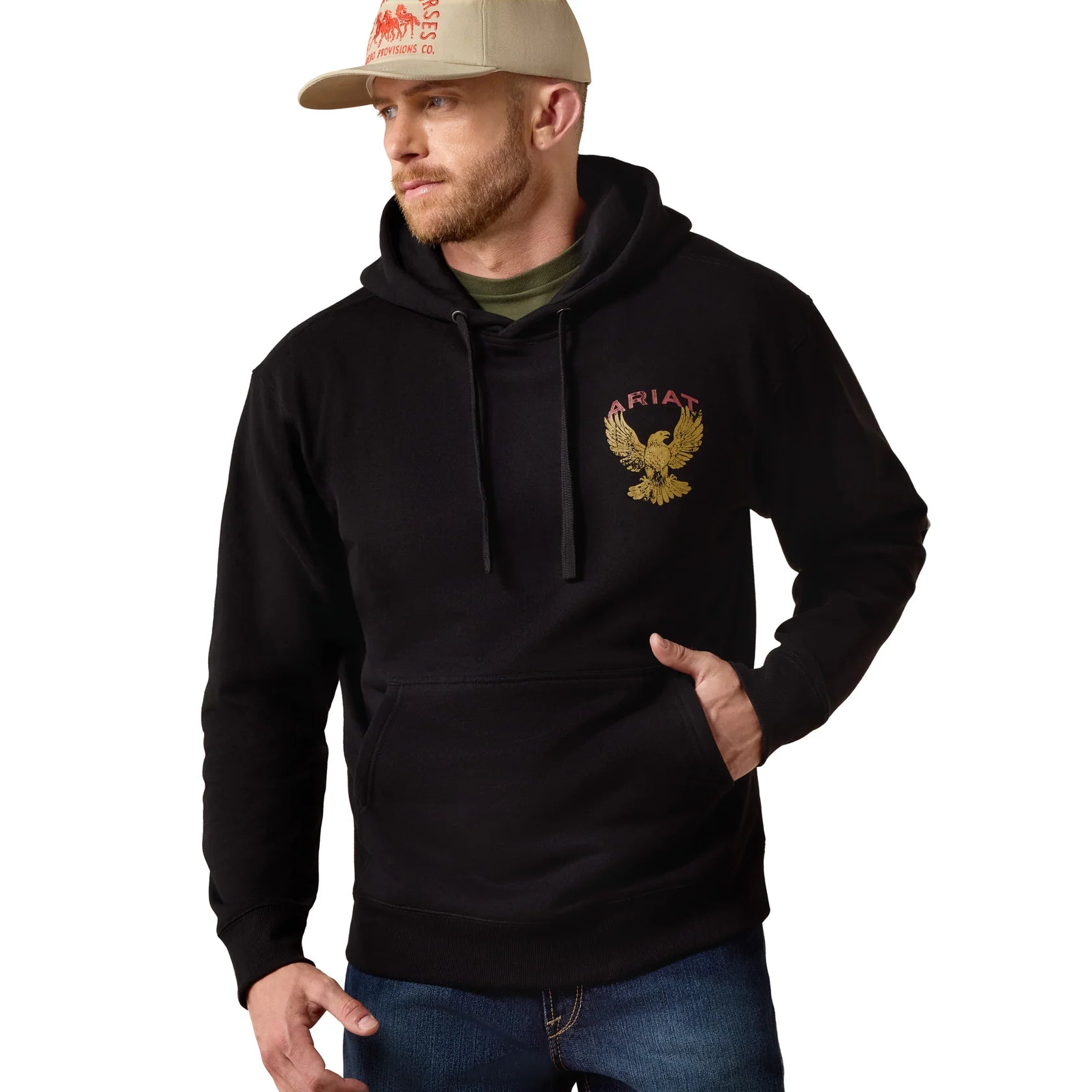0682 Ariat Men's Rustic Eagle Hoodie