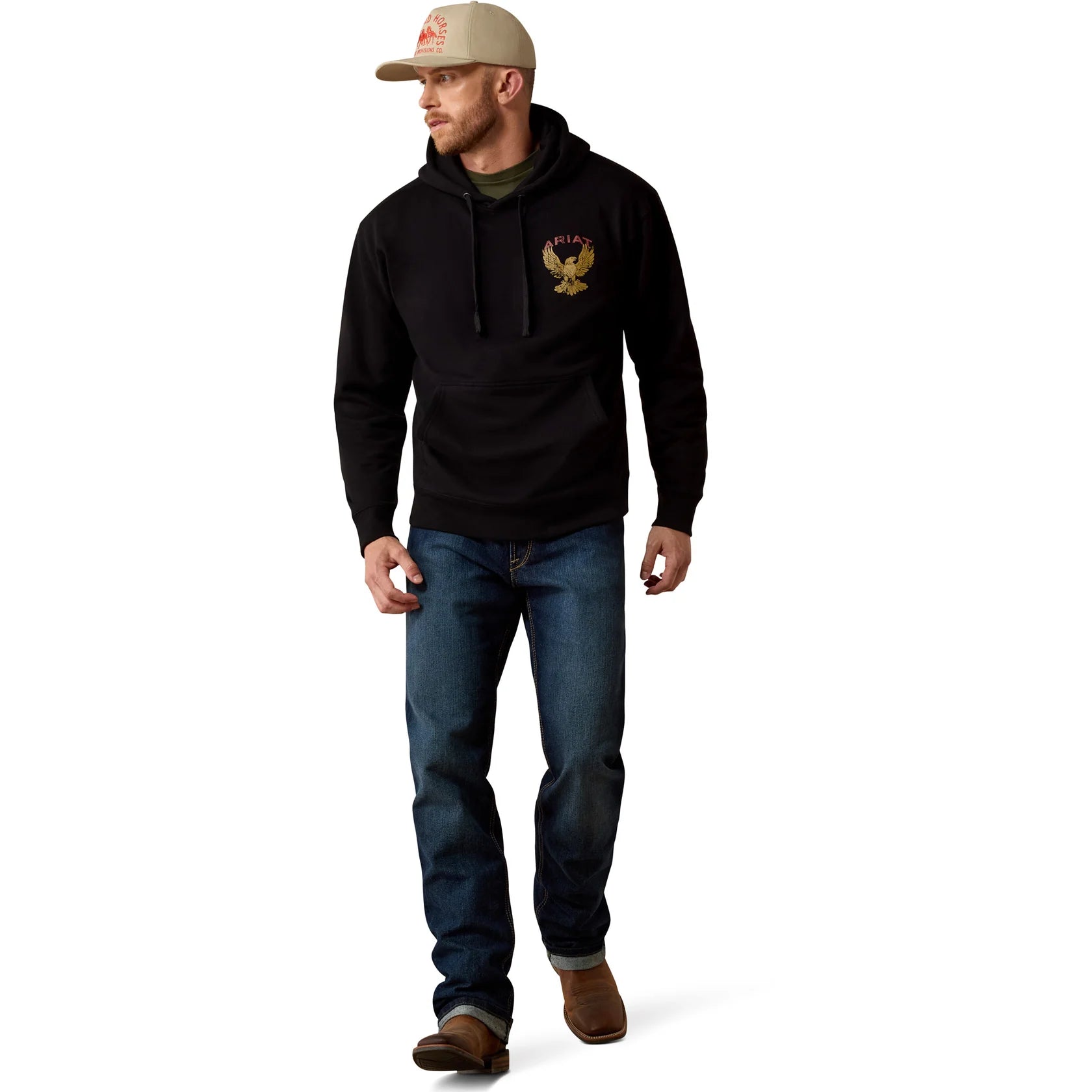 0682 Ariat Men's Rustic Eagle Hoodie