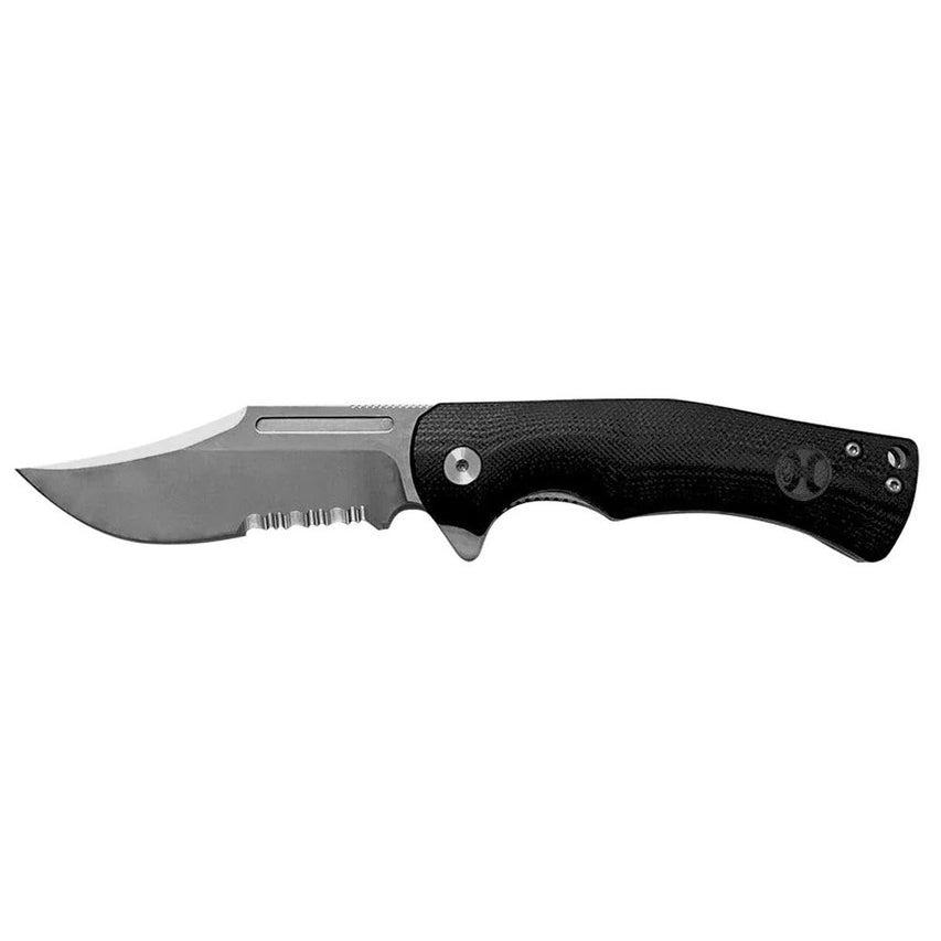 HK1001S-Hooey-Serrated-Blade-Black-Micarta-Clip-Point-Flipper-Knife-Kowear-01__37055.jpg
