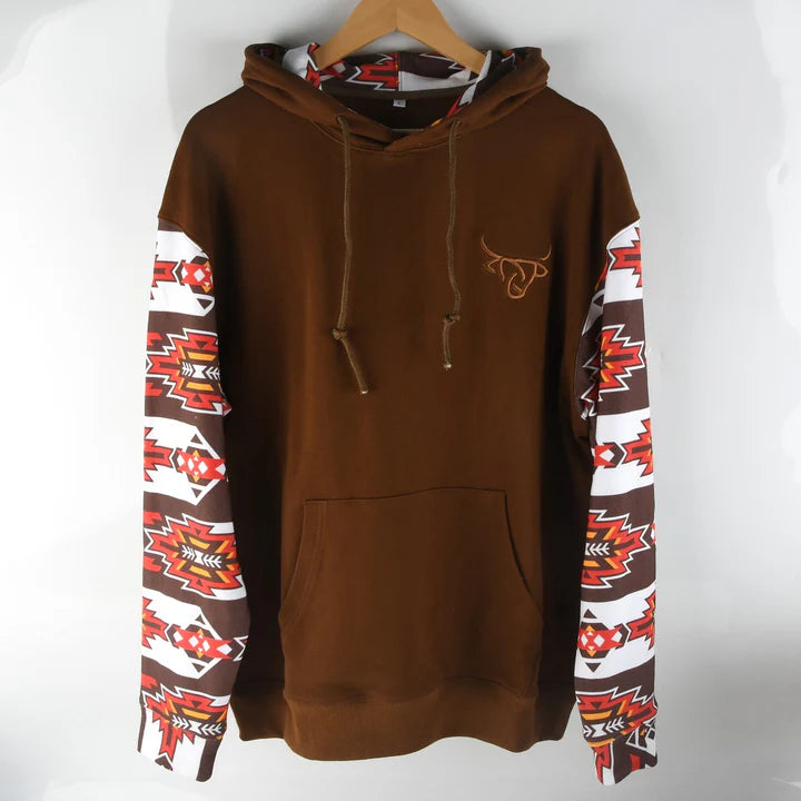 9087 Lost Calf Aztec Hoodie – El Rodeo Western Wear