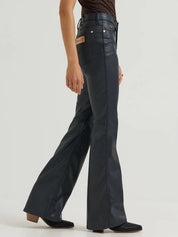 5583 Wrangler X Lainey Wilson Flare Faux Leather Pants