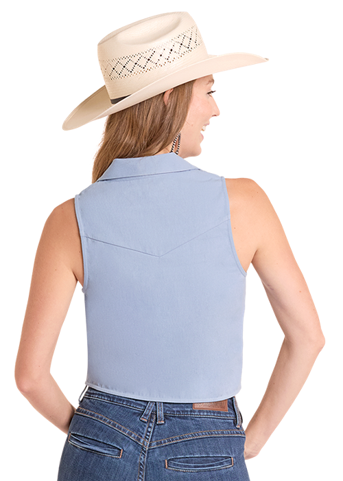 8832 Panhandle Ladies Floral Zip Up Vest