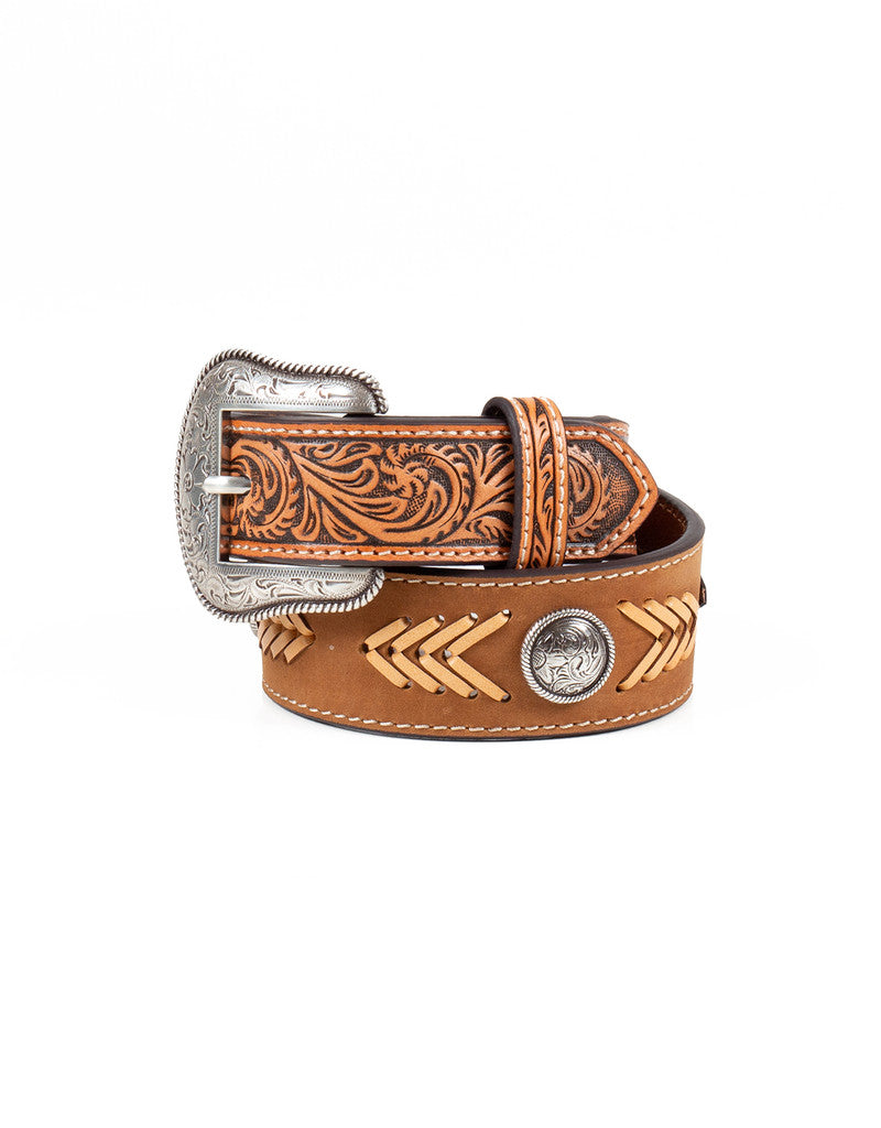 3702 Nocona Kid's Laced Concho Belt