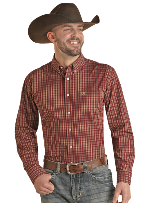 2630 Panhandle Men's Checker Snap Shirt