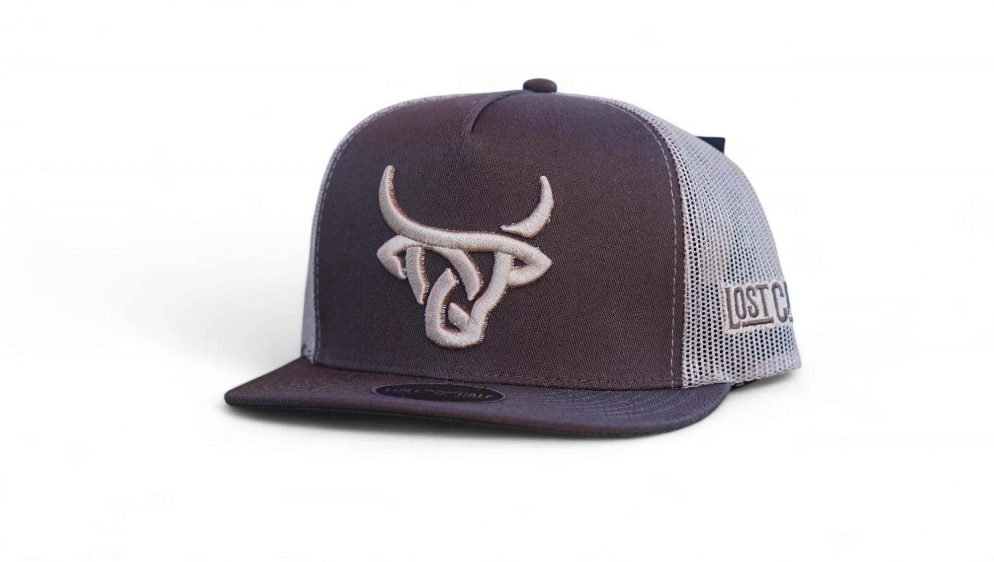 6985 Lost Calf Men's Bangus Flat Brim Cap