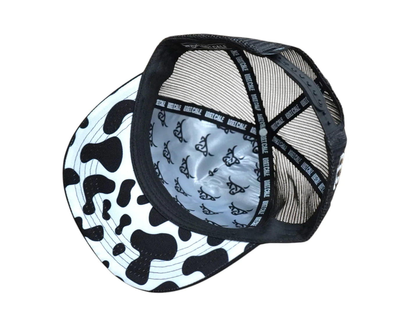 0843 Lost Calf Men's Cow Flat Bill Cap