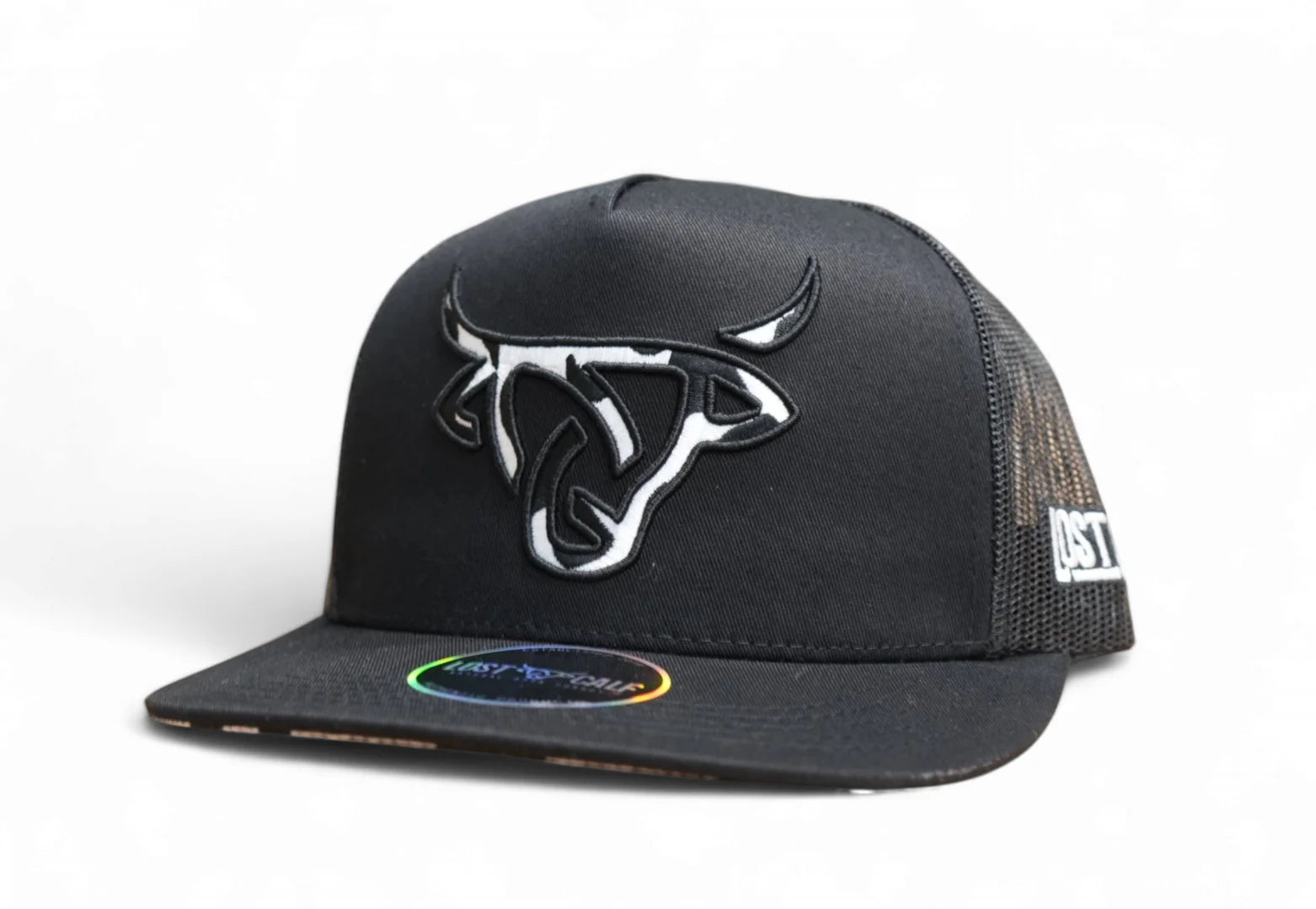 0843 Lost Calf Men's Cow Flat Bill Cap