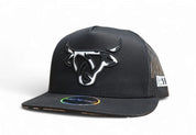 0843 Lost Calf Men's Cow Flat Bill Cap