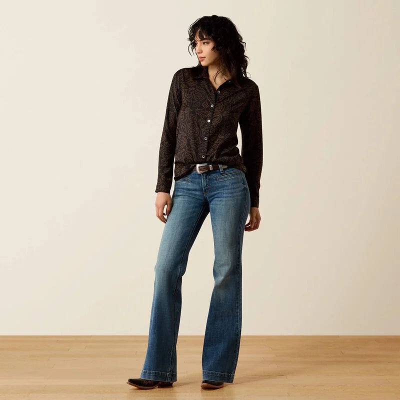9527 Ariat Ladies Homestyle Long Sleeve Shirt
