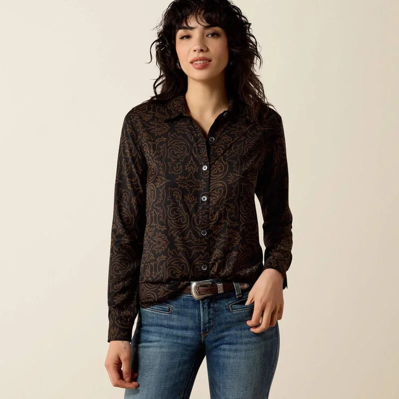 9527 Ariat Ladies Homestyle Long Sleeve Shirt