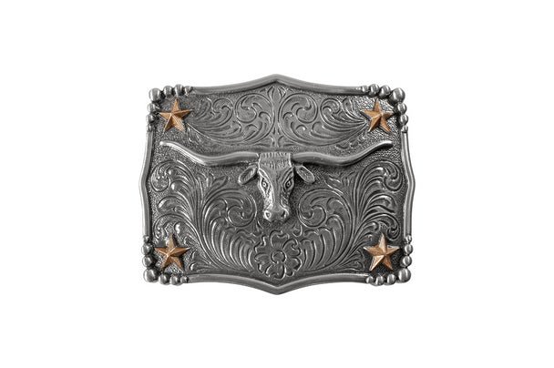 37970 Nocona Scallop Longhorn Buckle