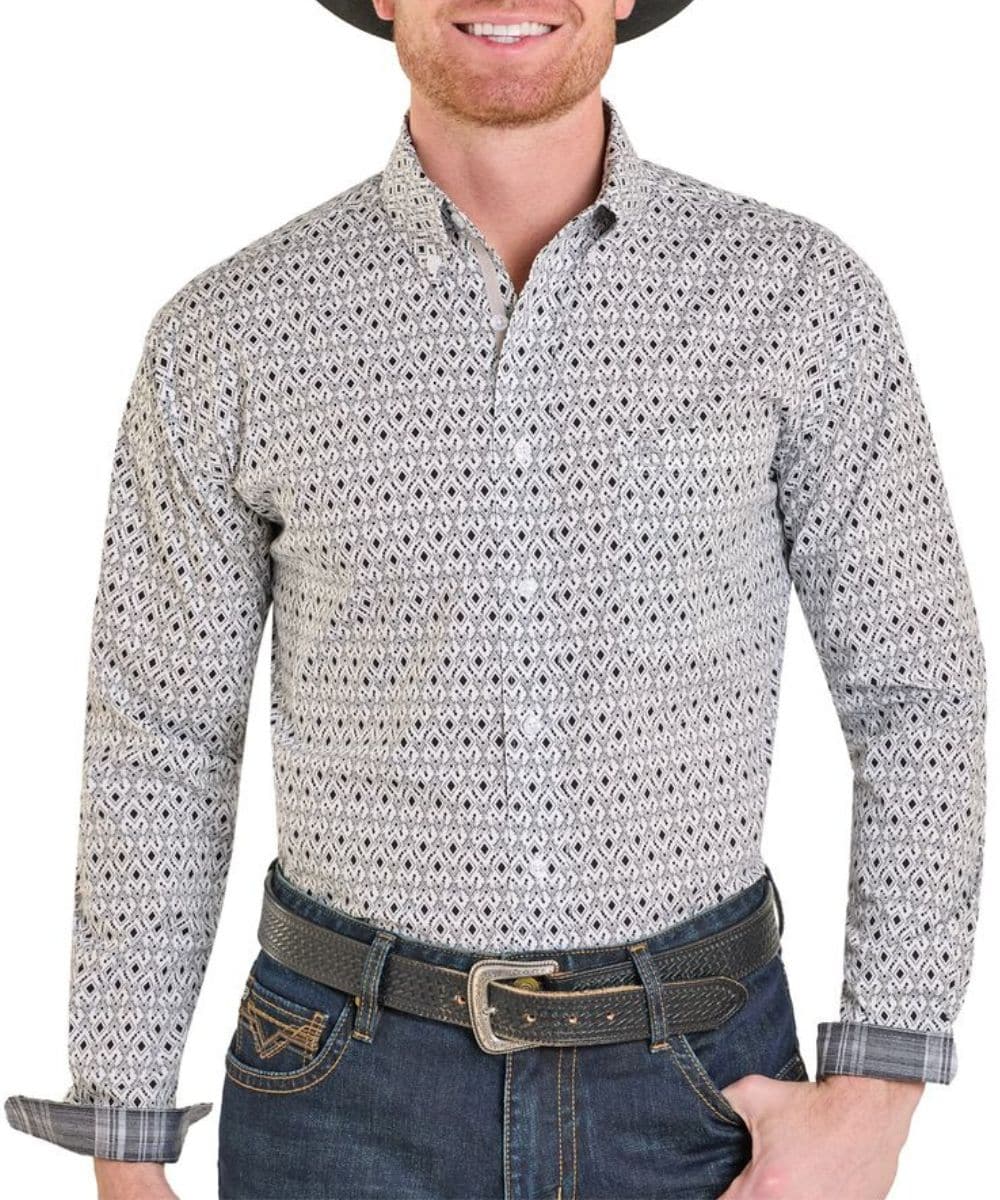 7584 Panhandle Men's Rough Stock Button Down Shirt