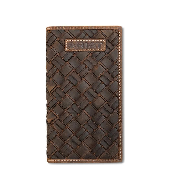 7544 Ariat Men's Rodeo Basket Weave Wallet