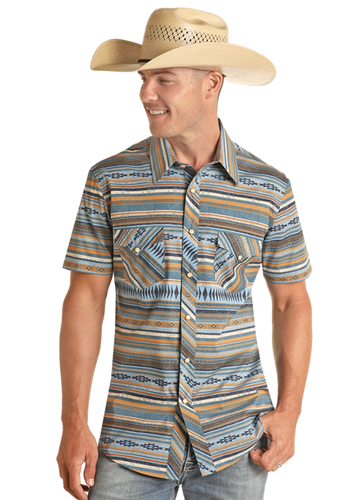 R0R2 Rock and Roll Men's Snap Dress Shirt