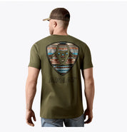 9616 Ariat Men's Rust Serape Shield T-Shirt
