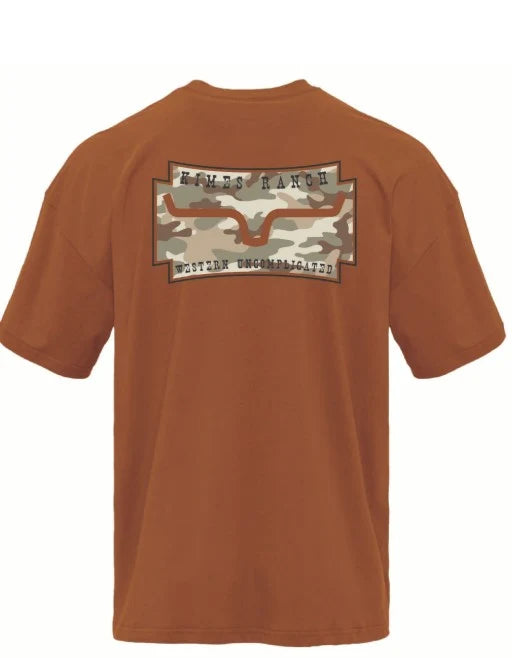0248 Kimes Ranch Men's Camo Crest T-Shirt
