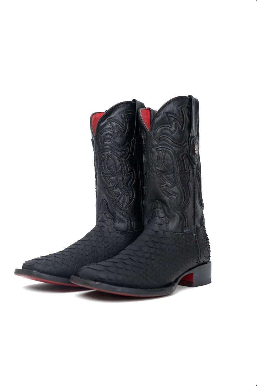 2123 Rock'em Men's Shelby Python Red Bottom Boots