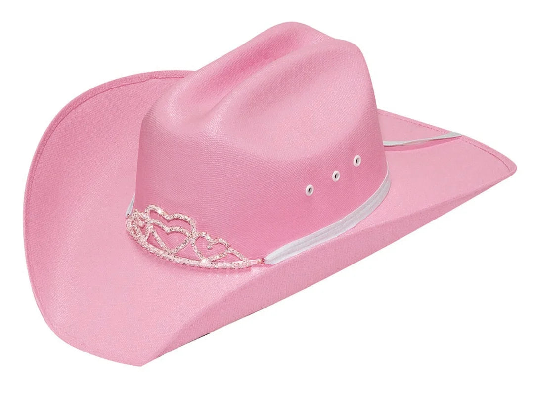0130 Twister Girl's Tiara Straw Western Hat