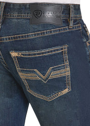 8018 Rock & Roll Men's Pistol Straight Boot Cut Jeans