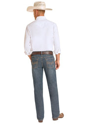 9116 Rock & Roll Men's Bravo Tapered Bootcut Jeans