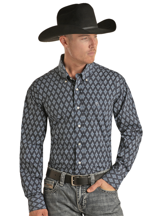 2516 Rock & Roll Men's Medallion Vintage Shirt