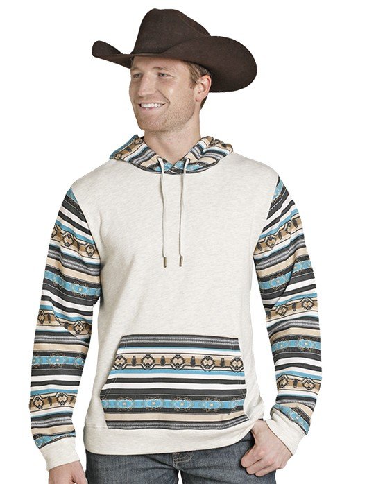 7706 Rock & Roll Men's Color-Blocked Hoodie