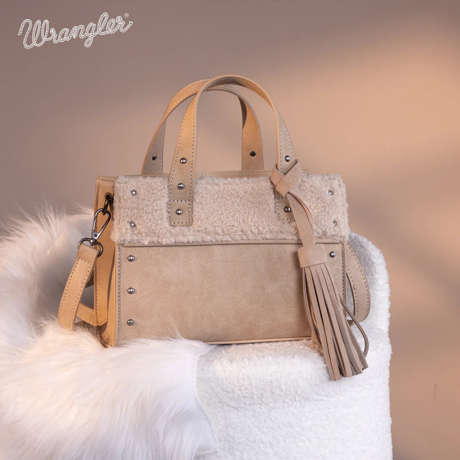 WARP AND WOOF Veau Epsomオリジナルウエストバッグ WG160-6011 Wrangler Ladies Sherpa Tote Crossbody – El Rodeo