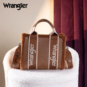 WG181-8120S Wrangler Ladies SherpaCanvas Tote/Crossbody